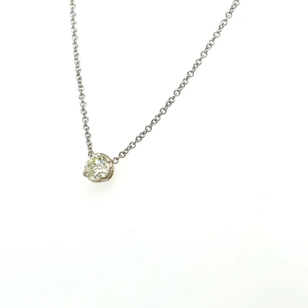 0.42CT Diamond Necklace 14k White Gold Regard Jewelry Austin, Texas