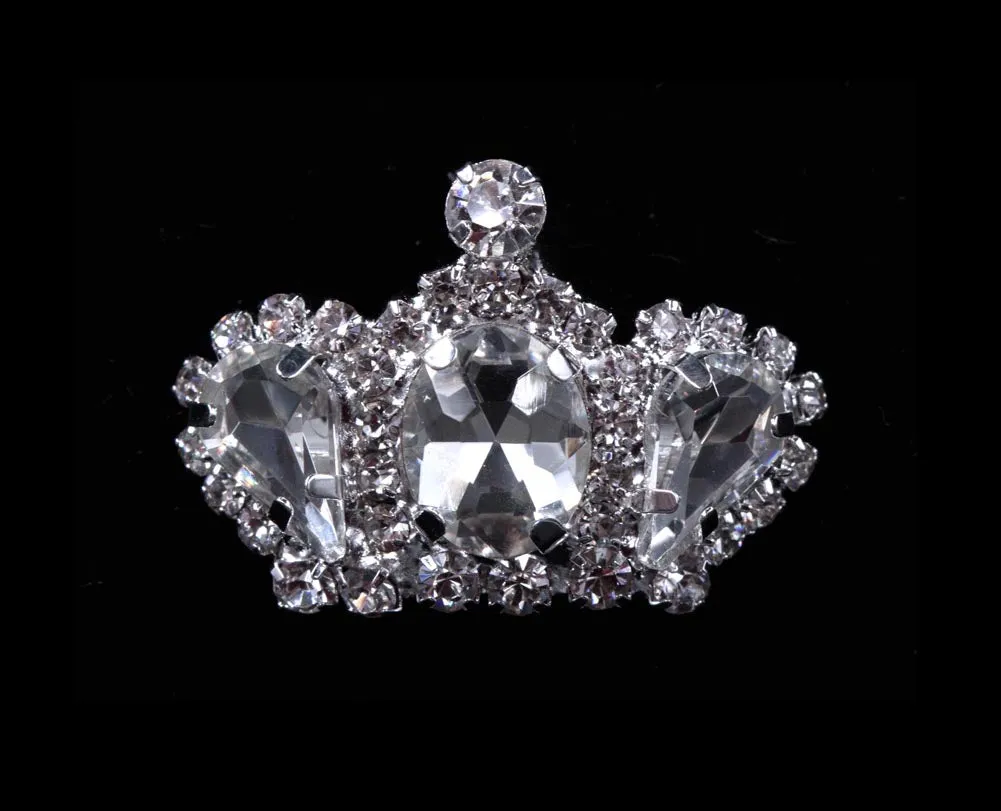 #11893 Rhinestone Crown Pin