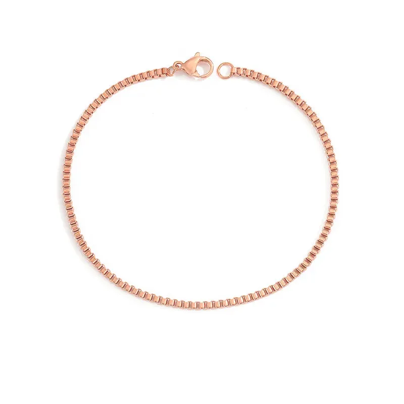 14K Gold-Filled 2MM Box Chain Bracelet