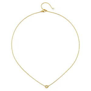 18 Karat Gold Rose Cut Pear Shaped Diamond Necklace