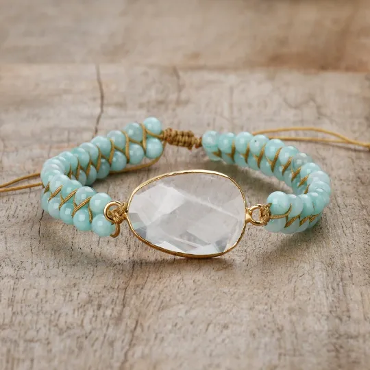18k Gold-Filled Healing Stone Bracelet