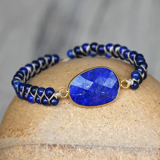 18k Gold-Filled Healing Stone Bracelet
