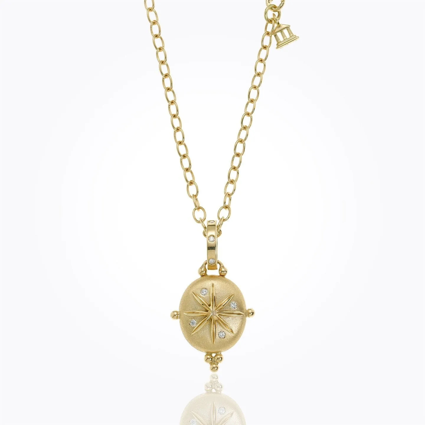 18K Small Sorcerer Locket with diamond