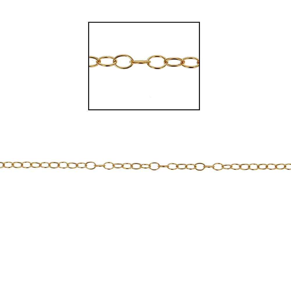 2.5 x 3.5 Oval Cable Chain