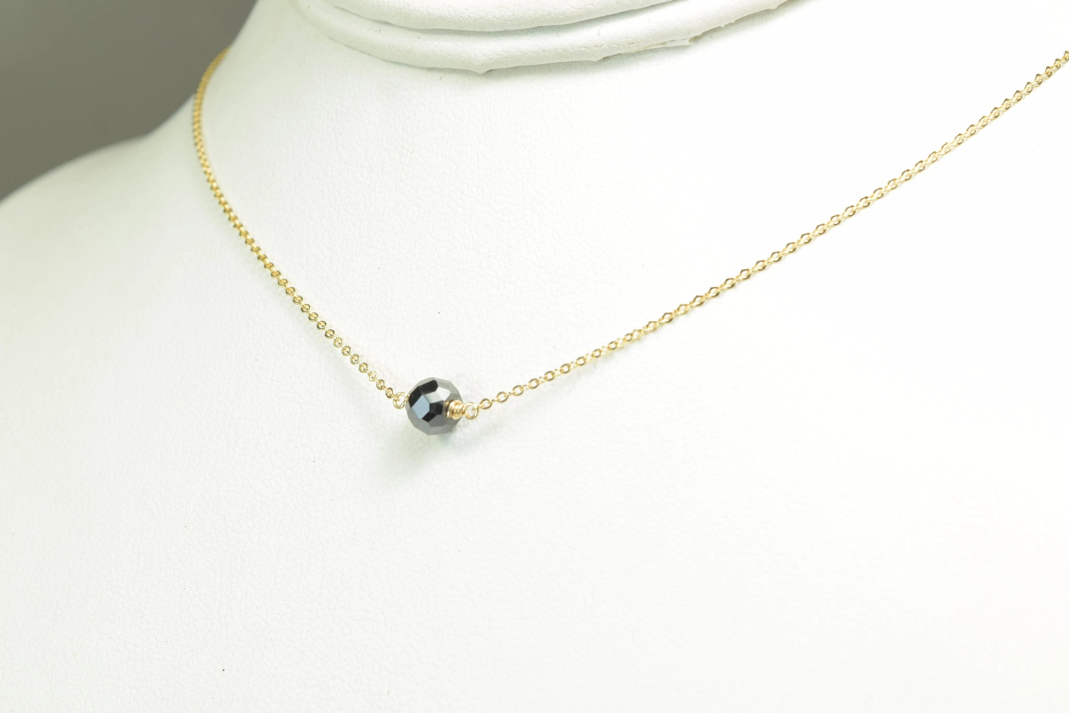 Black Diamond Ball Necklace