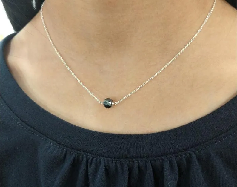 Black Diamond Ball Necklace