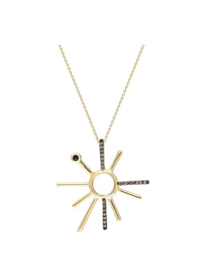 ¡Buenos Días! Yellow Gold/Cognac Diamond Necklace
