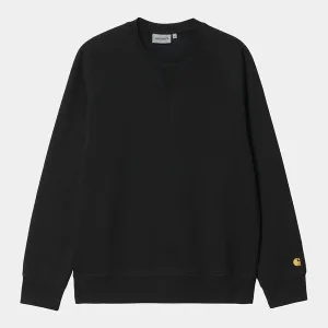 Carhartt WIP Chase Sweat - Black / Gold