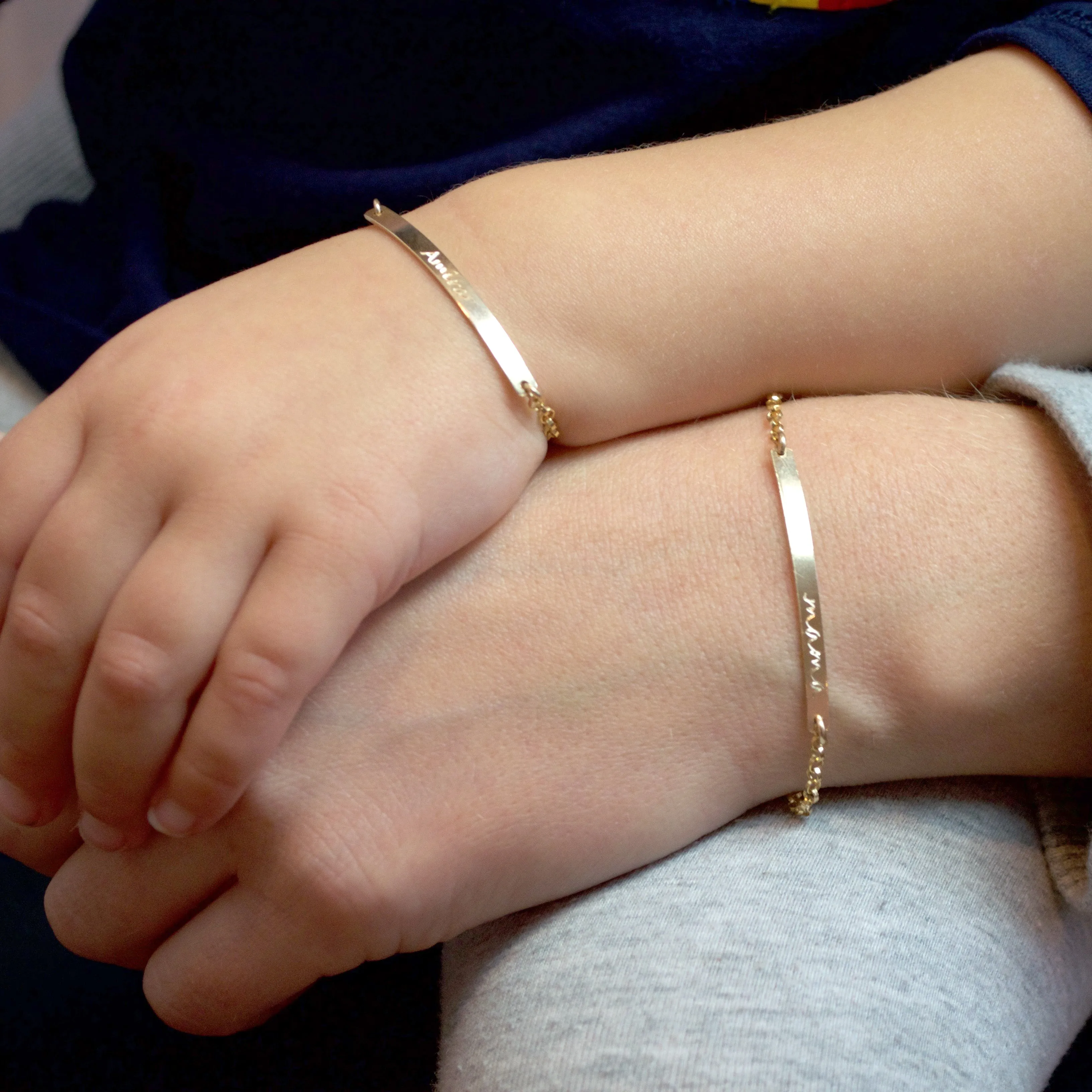Custom Coordinates Skinny Bar Bracelet