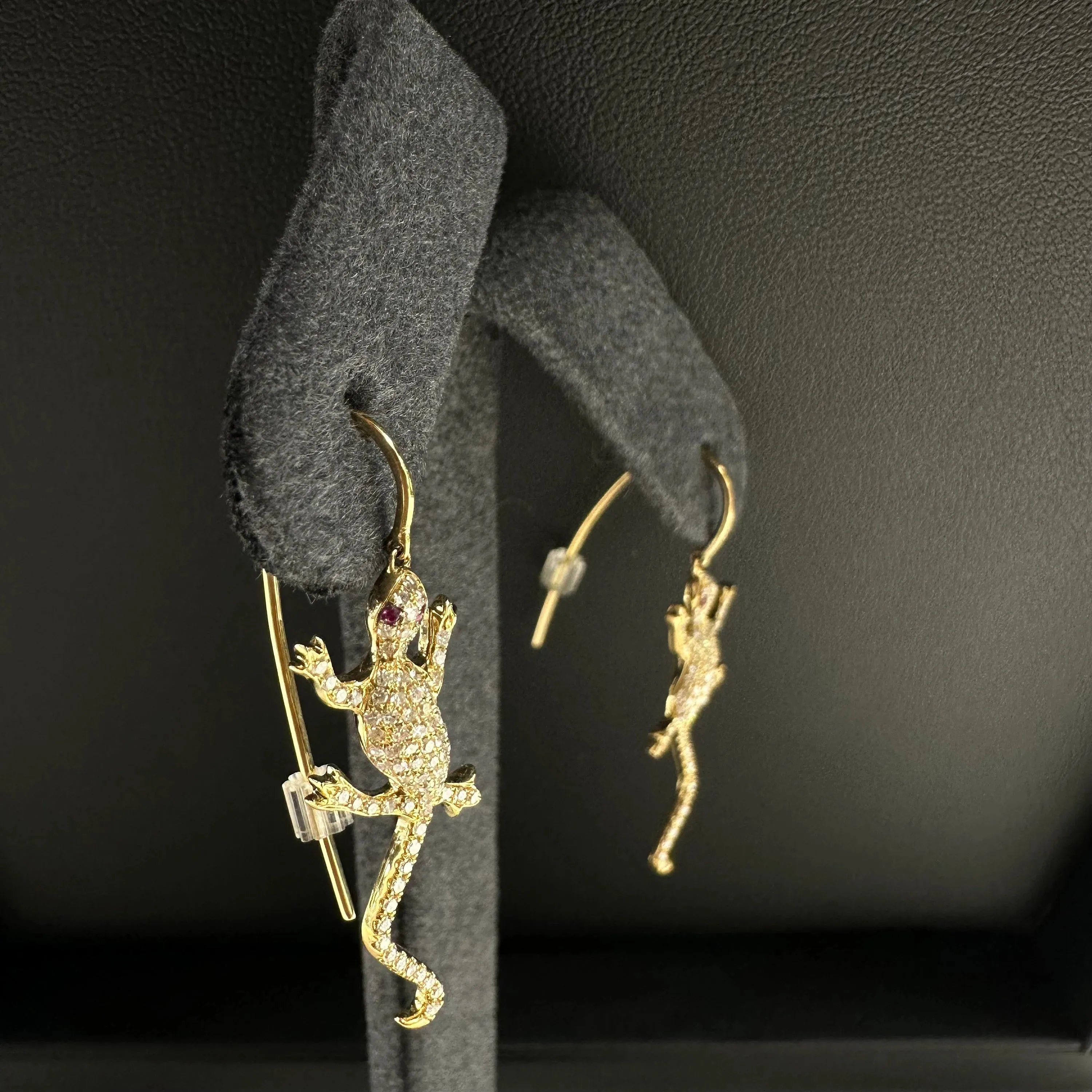 Diamond Lizard Earrings