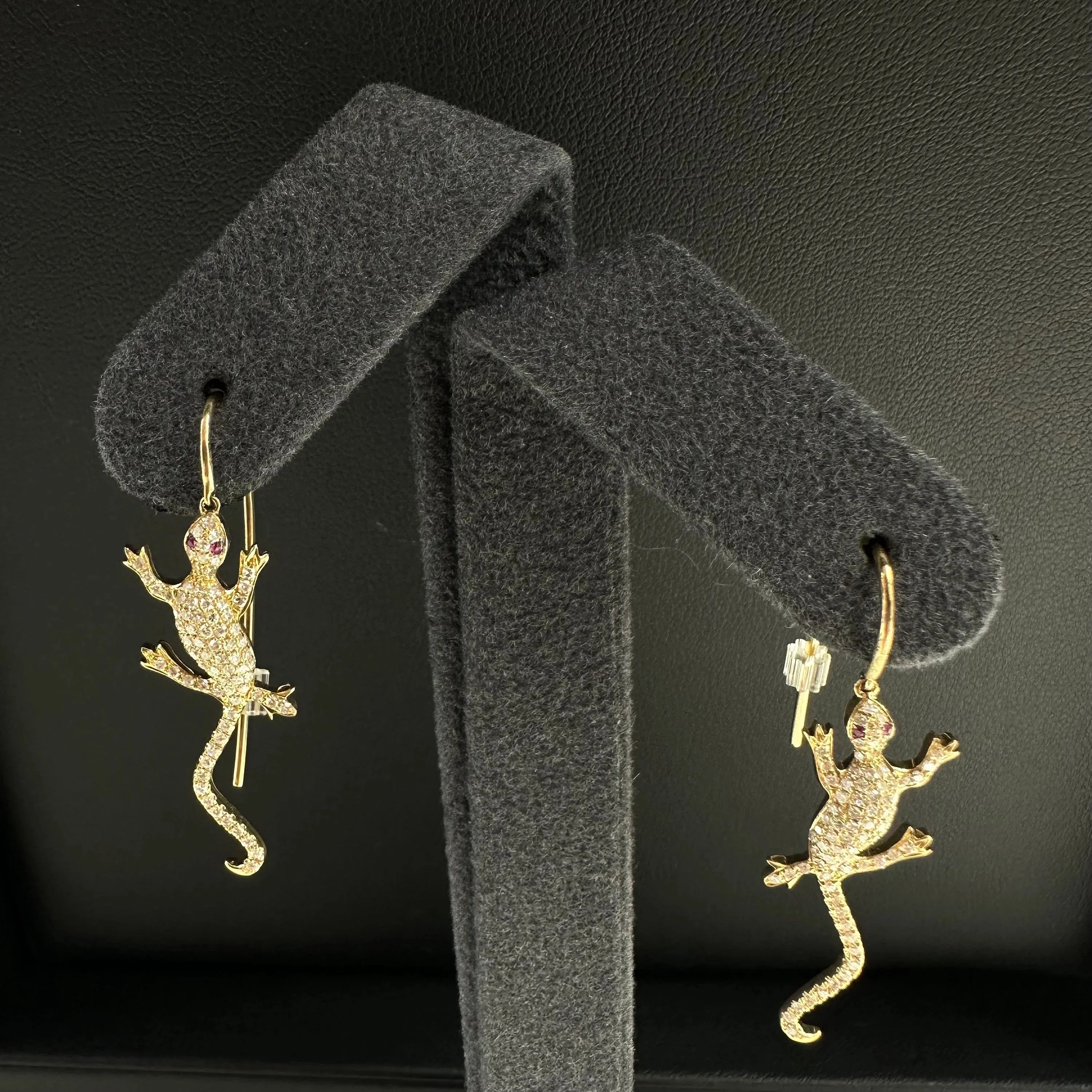 Diamond Lizard Earrings