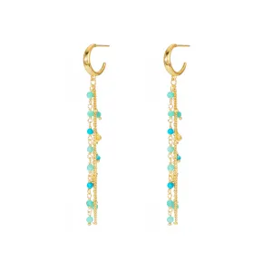 Earrings - Meteorites in Blues