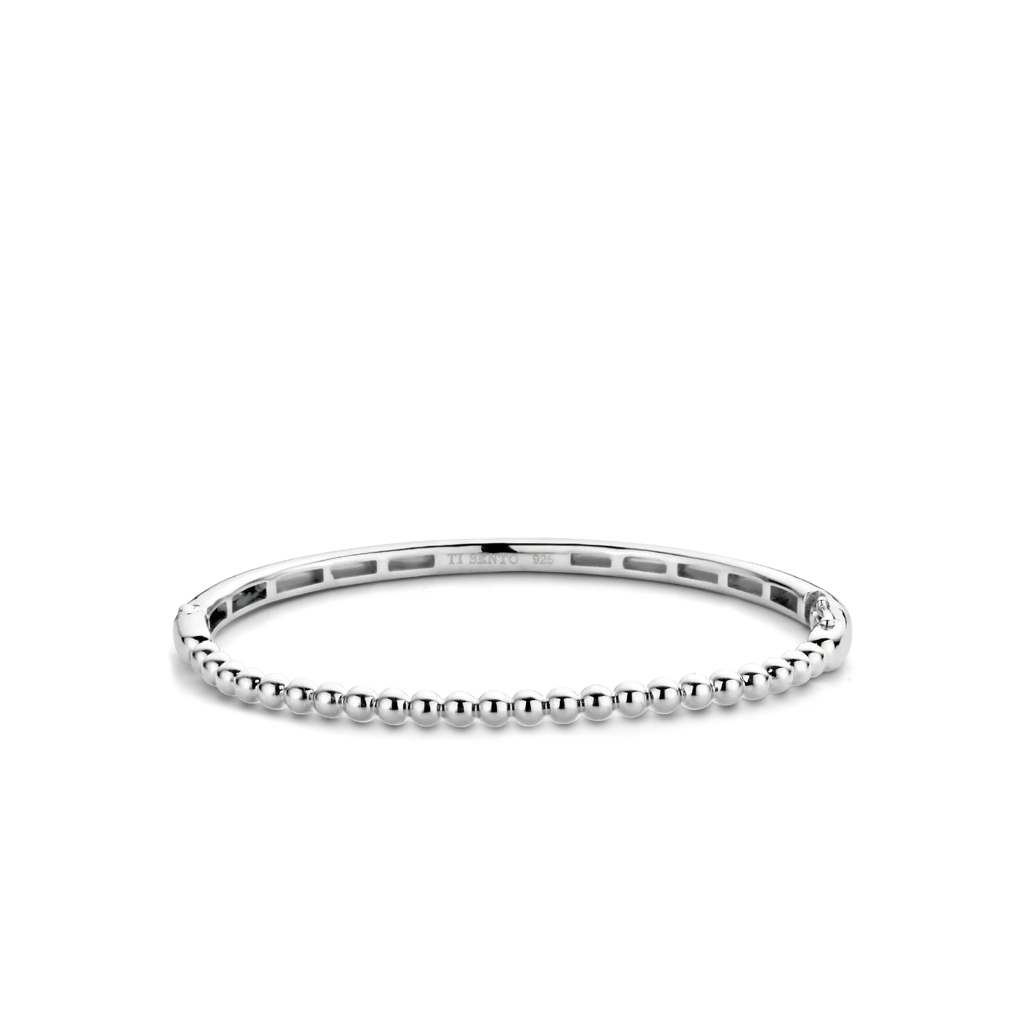 Endless Bubbles Silver Bangle Bracelet
