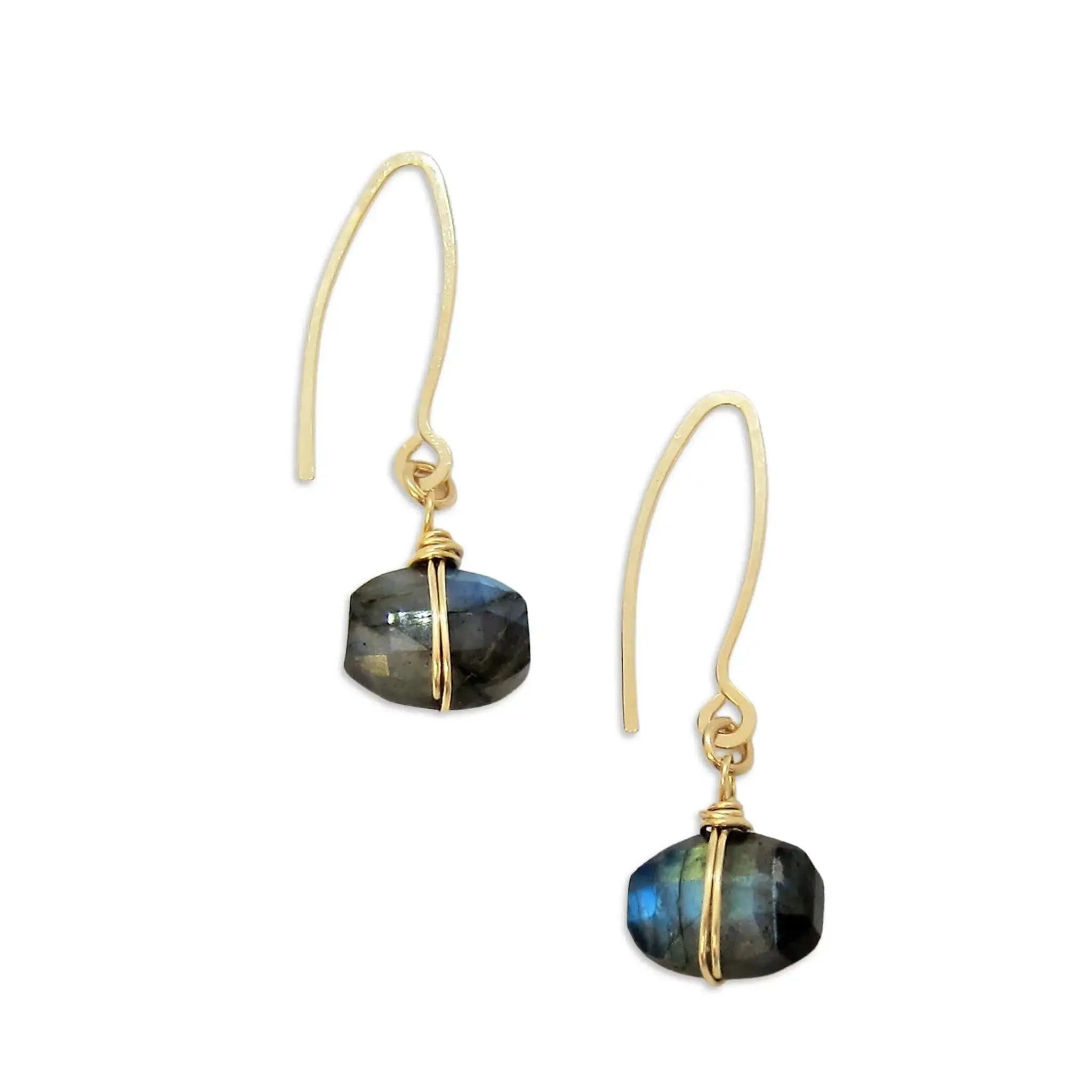 Faceted Labradorite Earrings