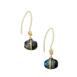 Faceted Labradorite Earrings