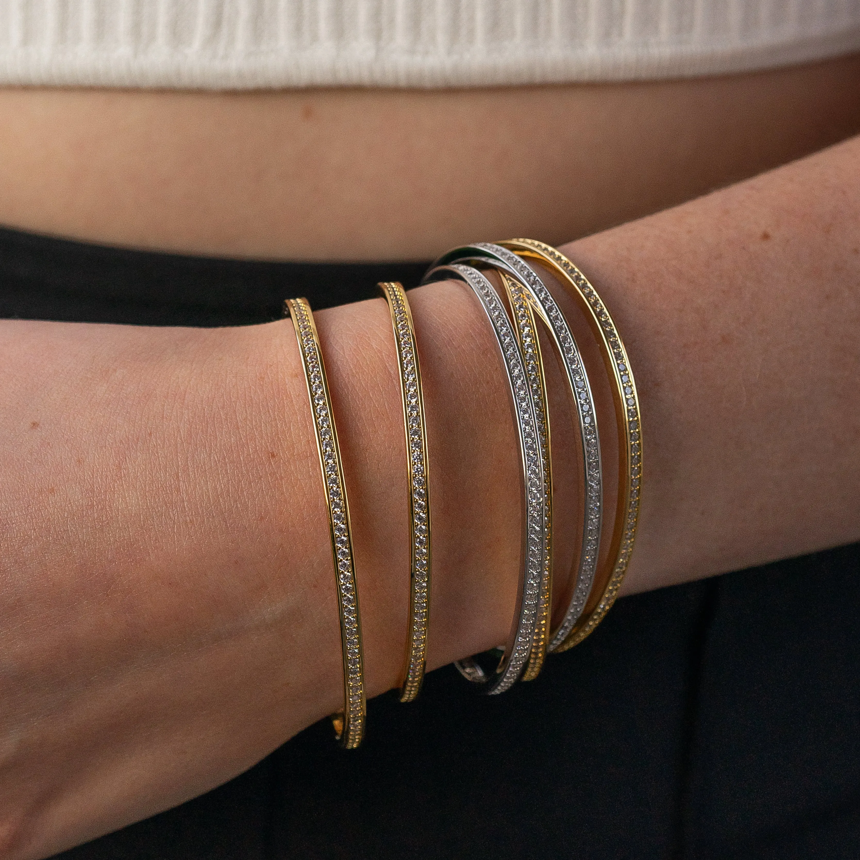 Goldie Pavé Cuff Bracelet
