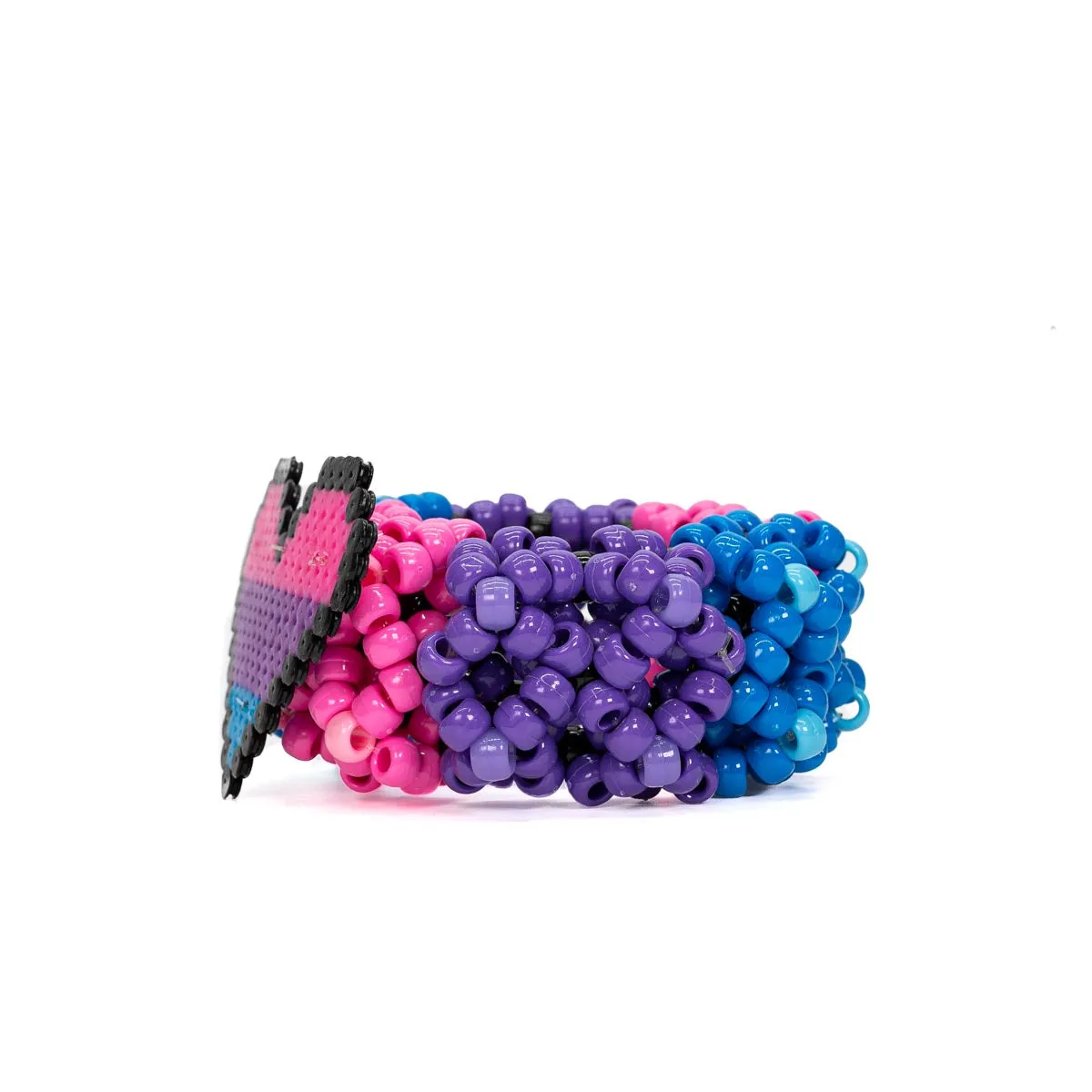 Heart Rave Kandi Cuff Bracelet