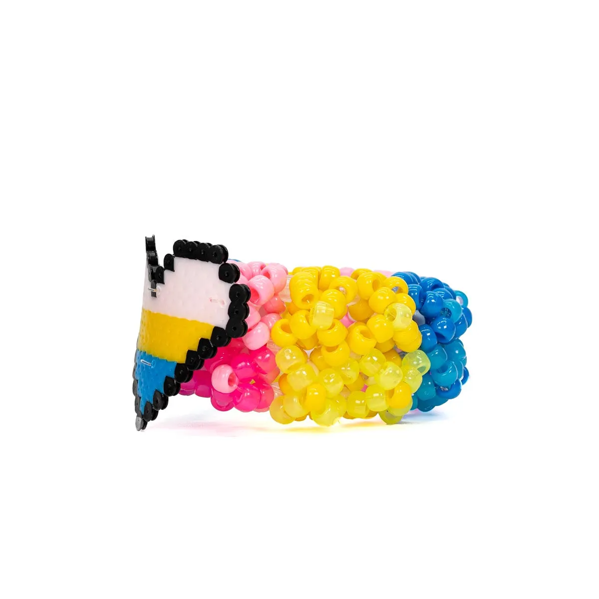 Heart Rave Kandi Cuff Bracelet