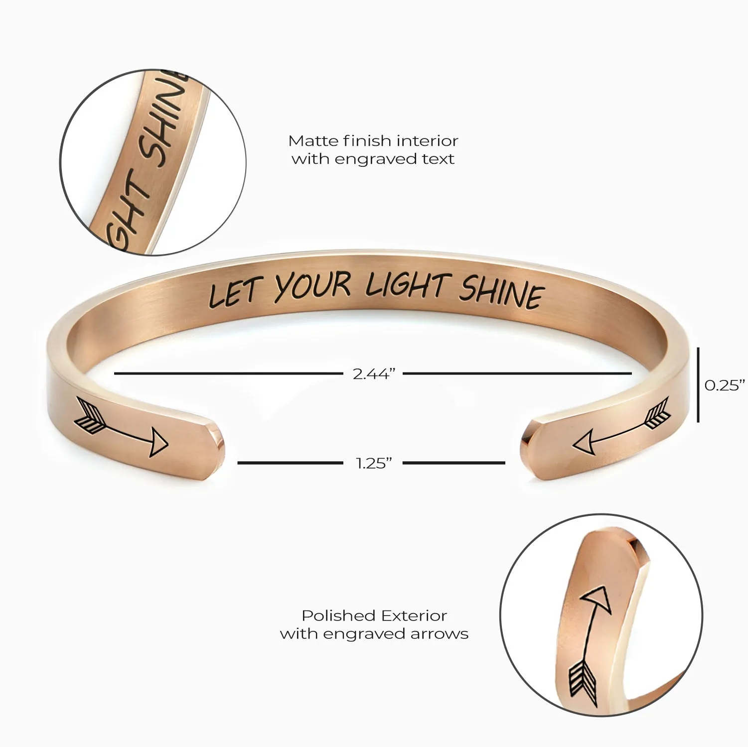 Let Your Light Shine Cuff Bracelet