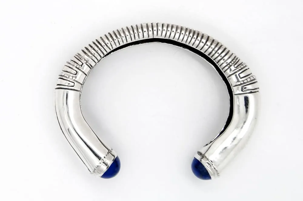 Lion Bracelet: Large Sterling Silver Cuff Bracelet For Men