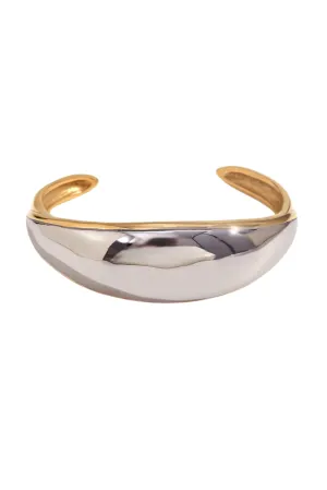 Maja Two-Tone Cuff Bracelet