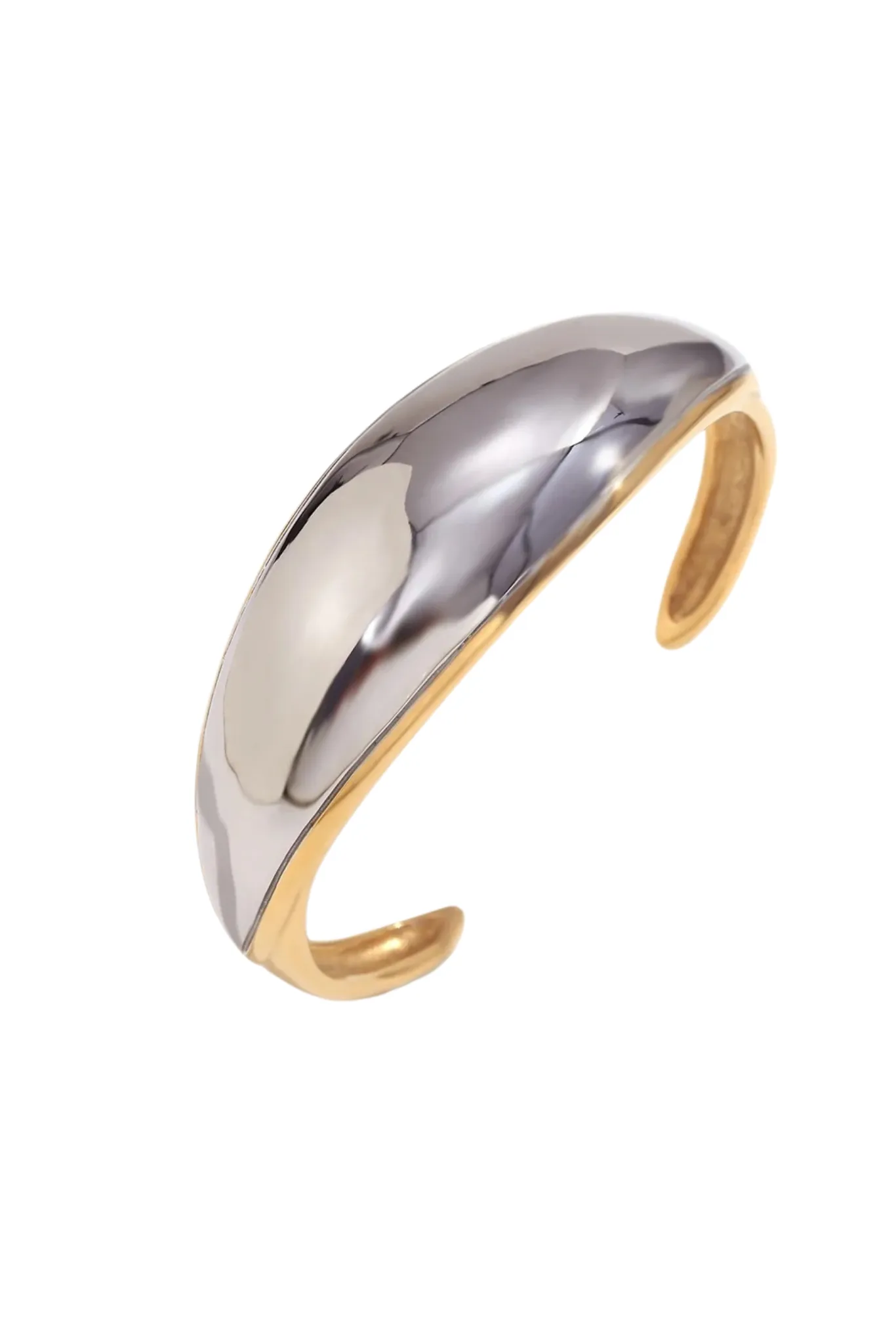 Maja Two-Tone Cuff Bracelet
