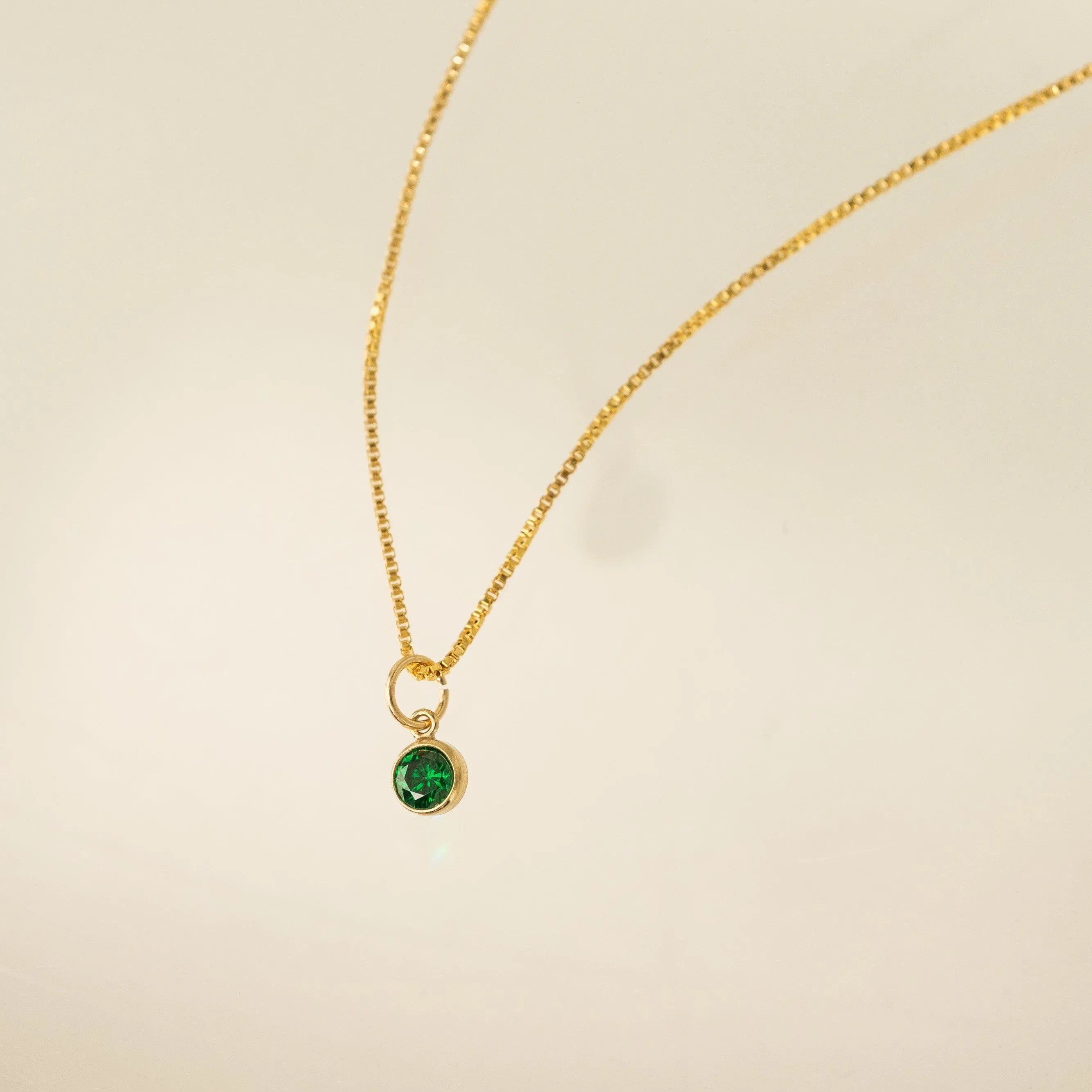 May Birthstone Gold-Filled Necklace