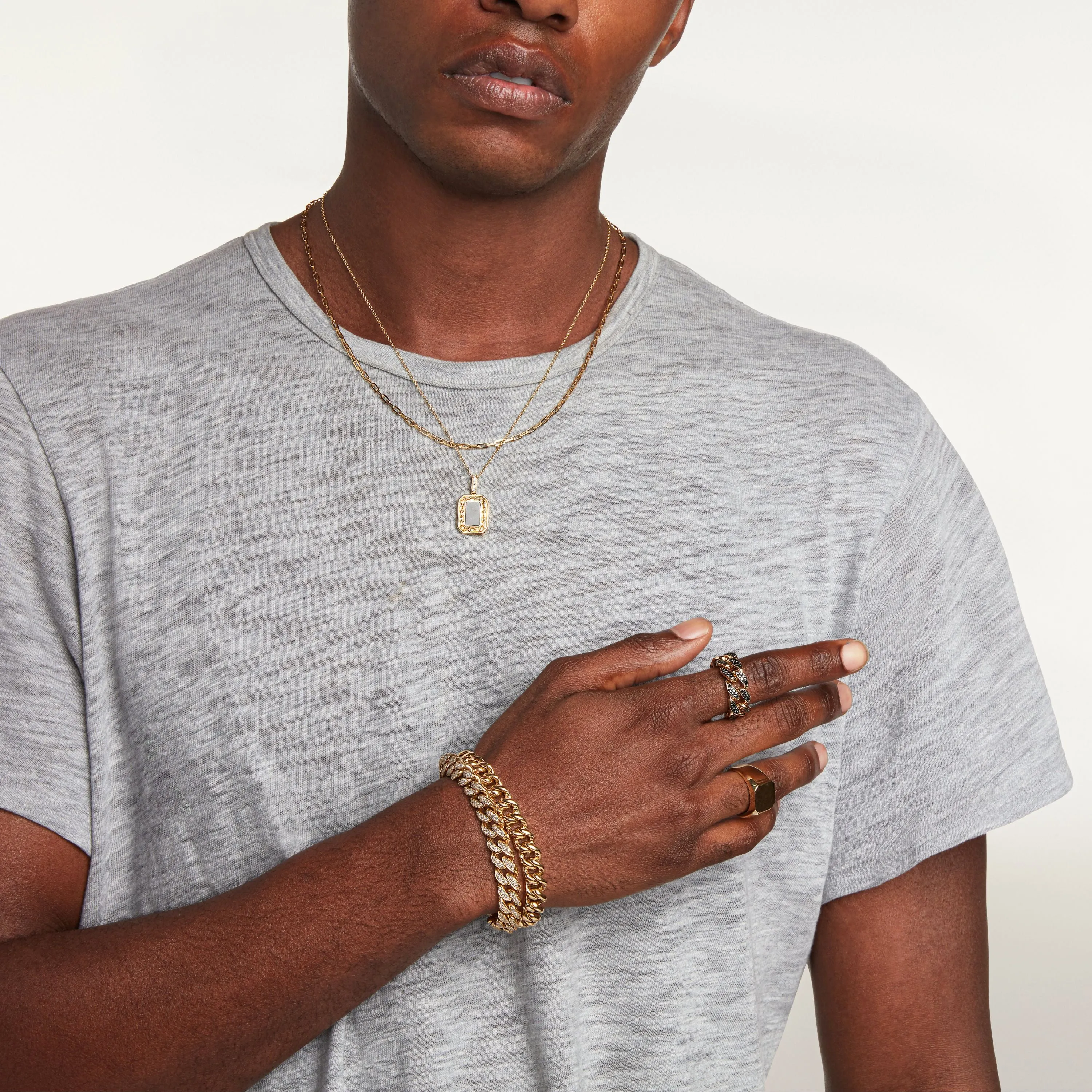 MEN'S SOLID GOLD SIGNET RING