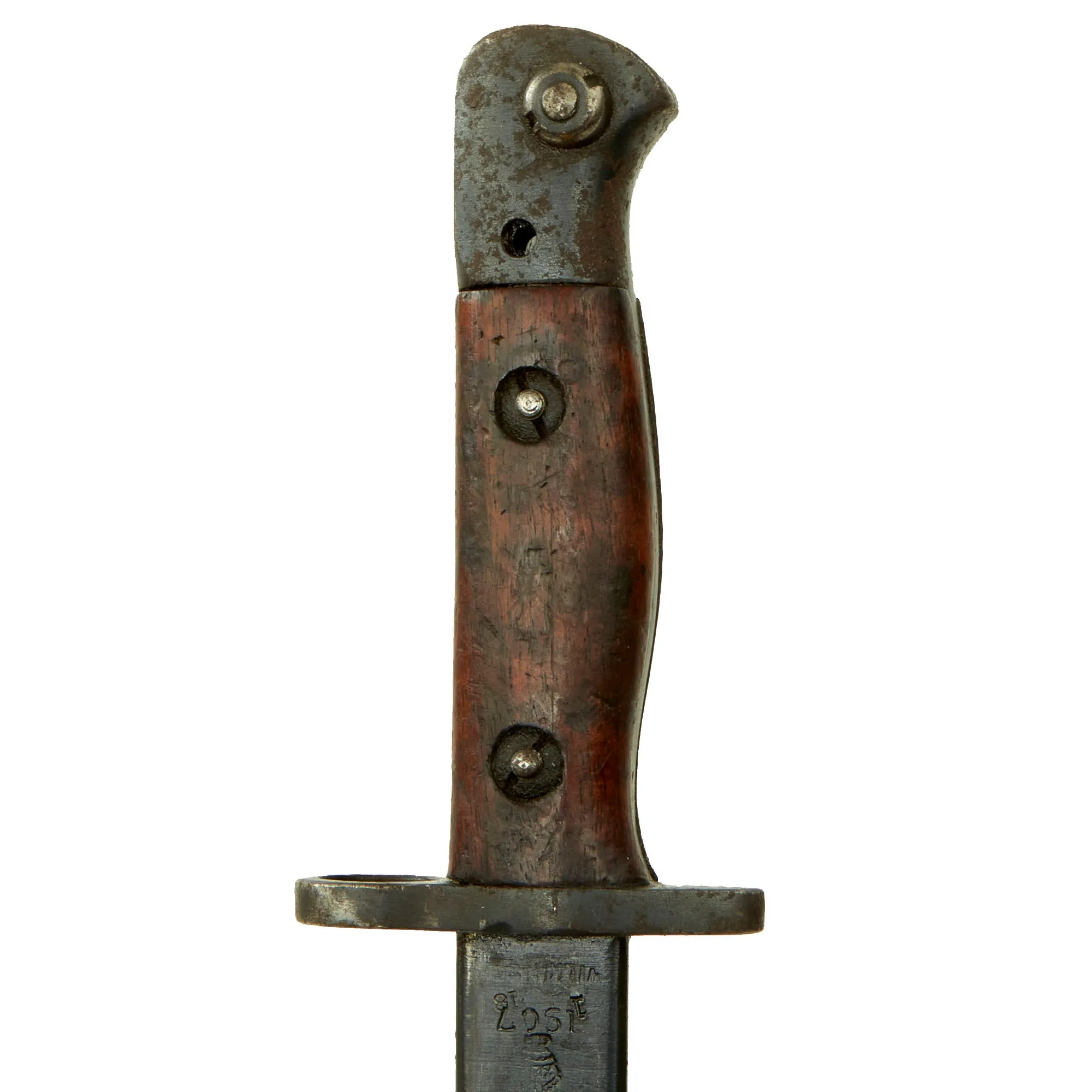 Original British WWI P-1907 Enfield Bayonet by Wilkinson with No. I Mk. II Australian Mangrovite Scabbard - Dated 1918, 25 & 42