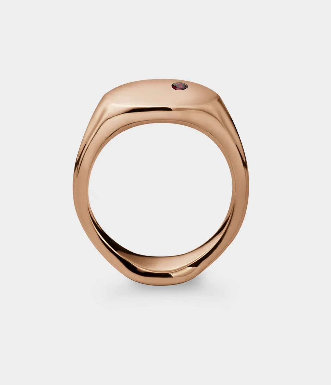 Oval Men's Signet Ring