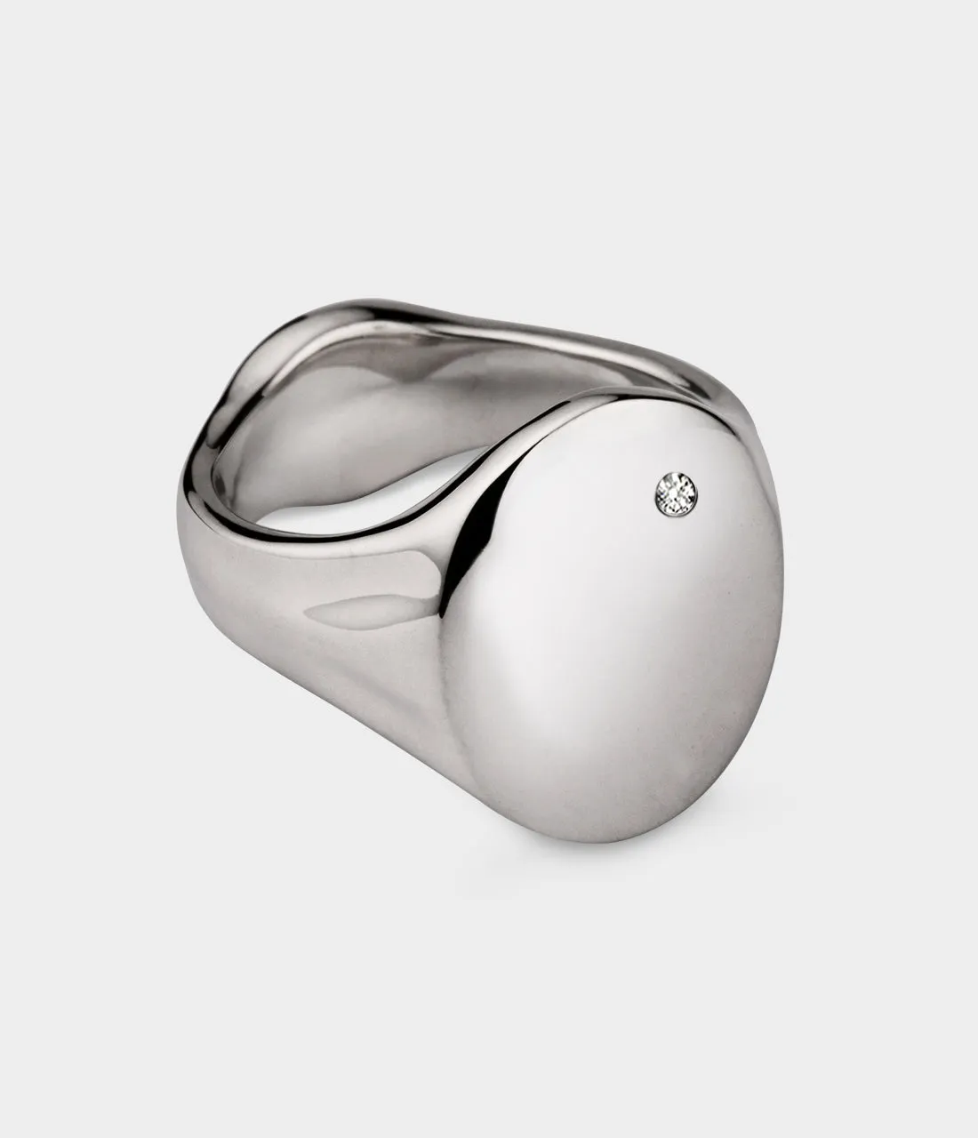 Oval Men's Signet Ring