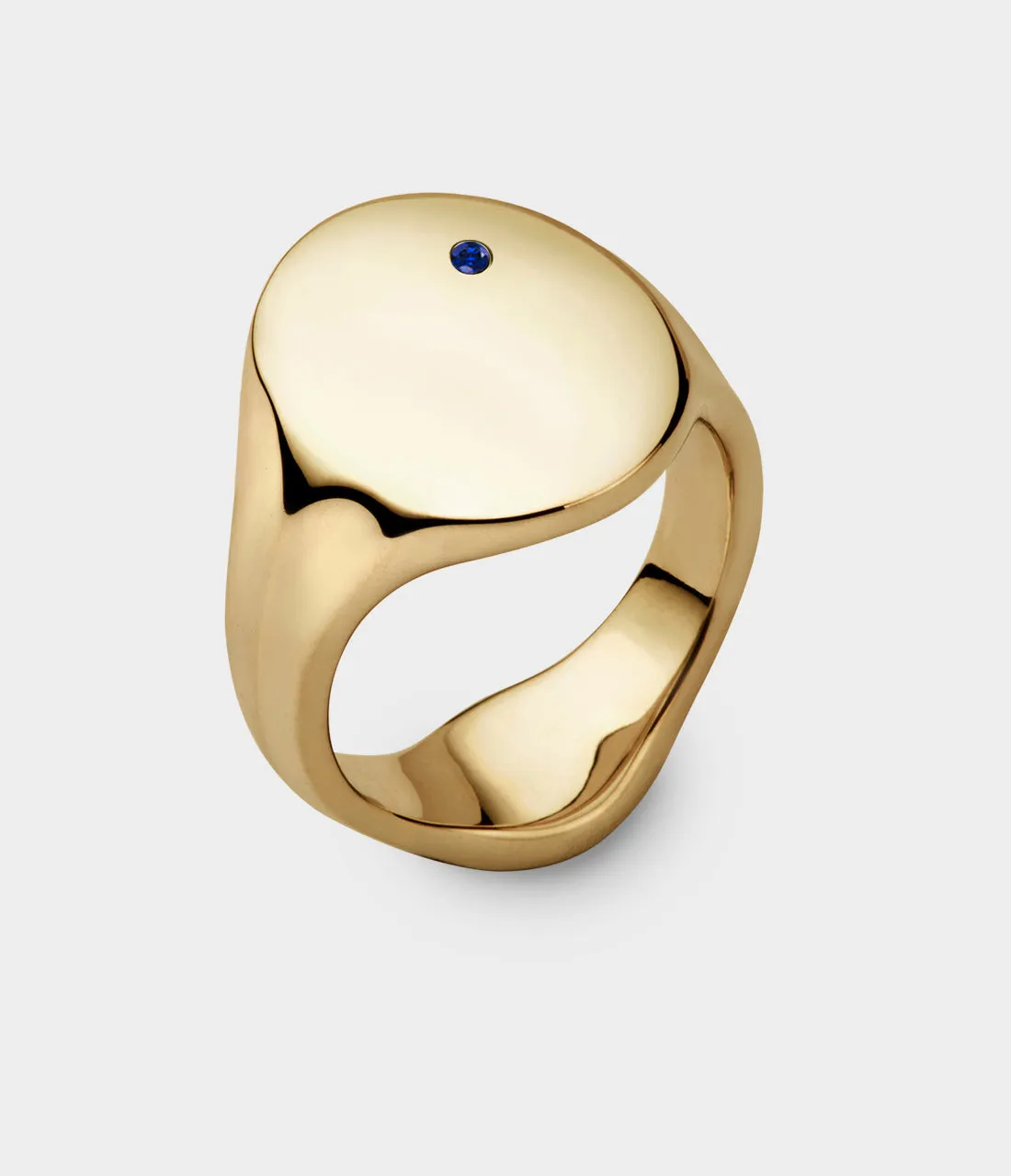 Oval Men's Signet Ring