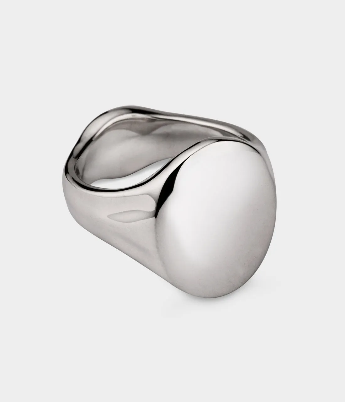 Oval Men's Signet Ring