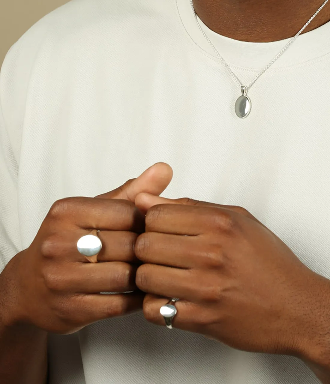Oval Men's Signet Ring