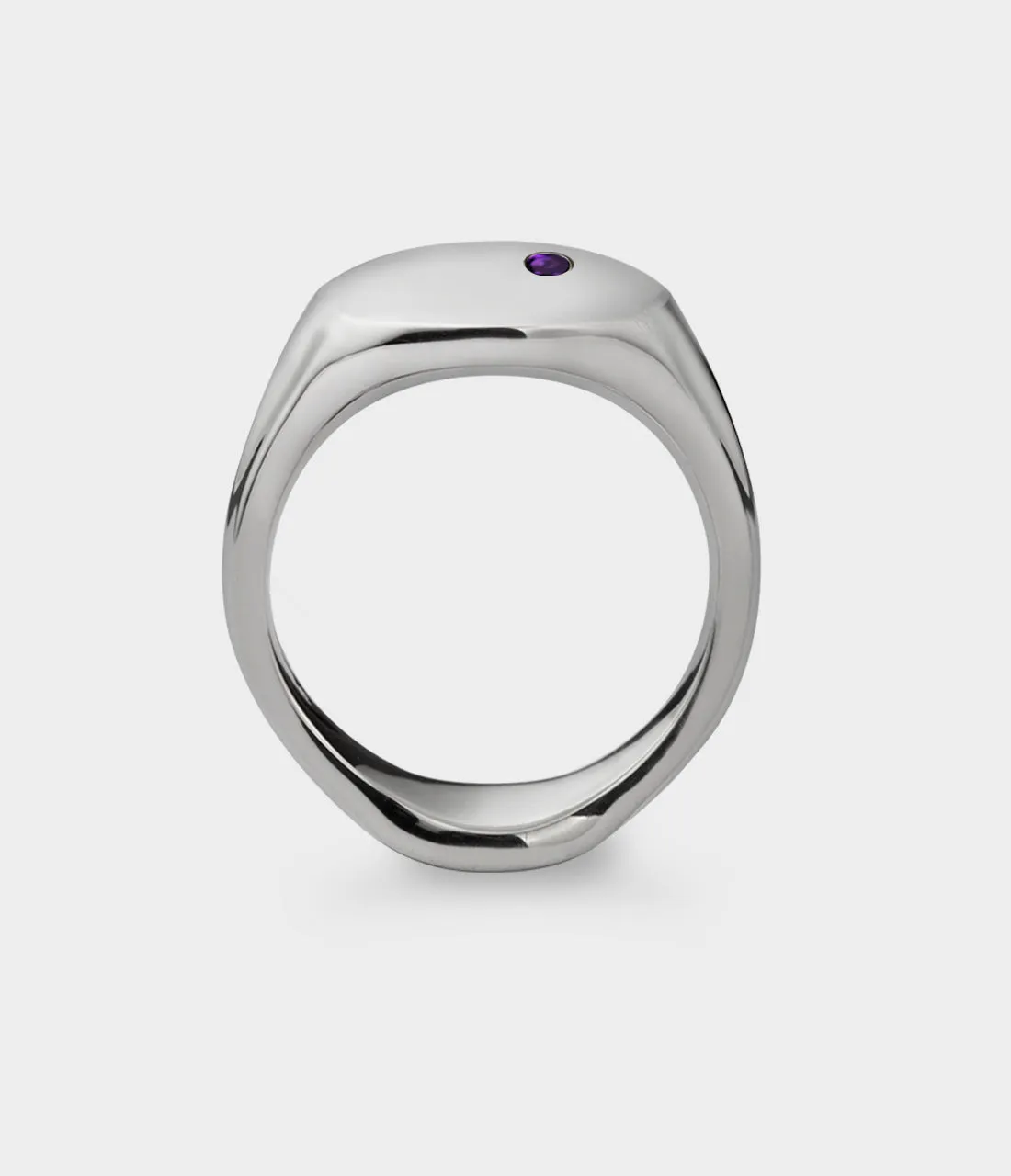 Oval Men's Signet Ring