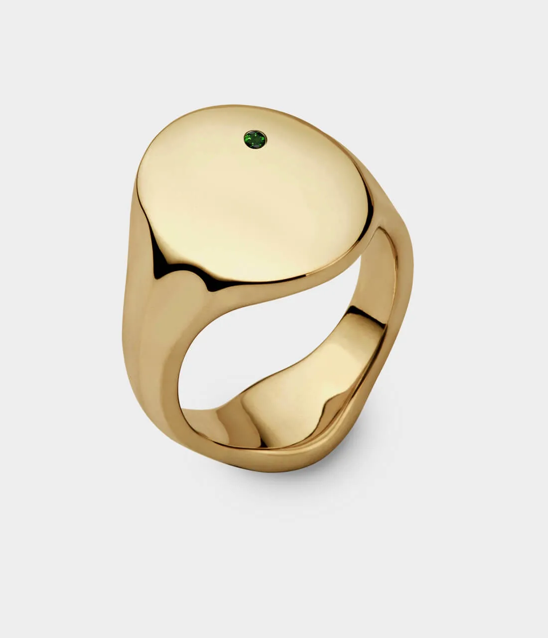 Oval Men's Signet Ring