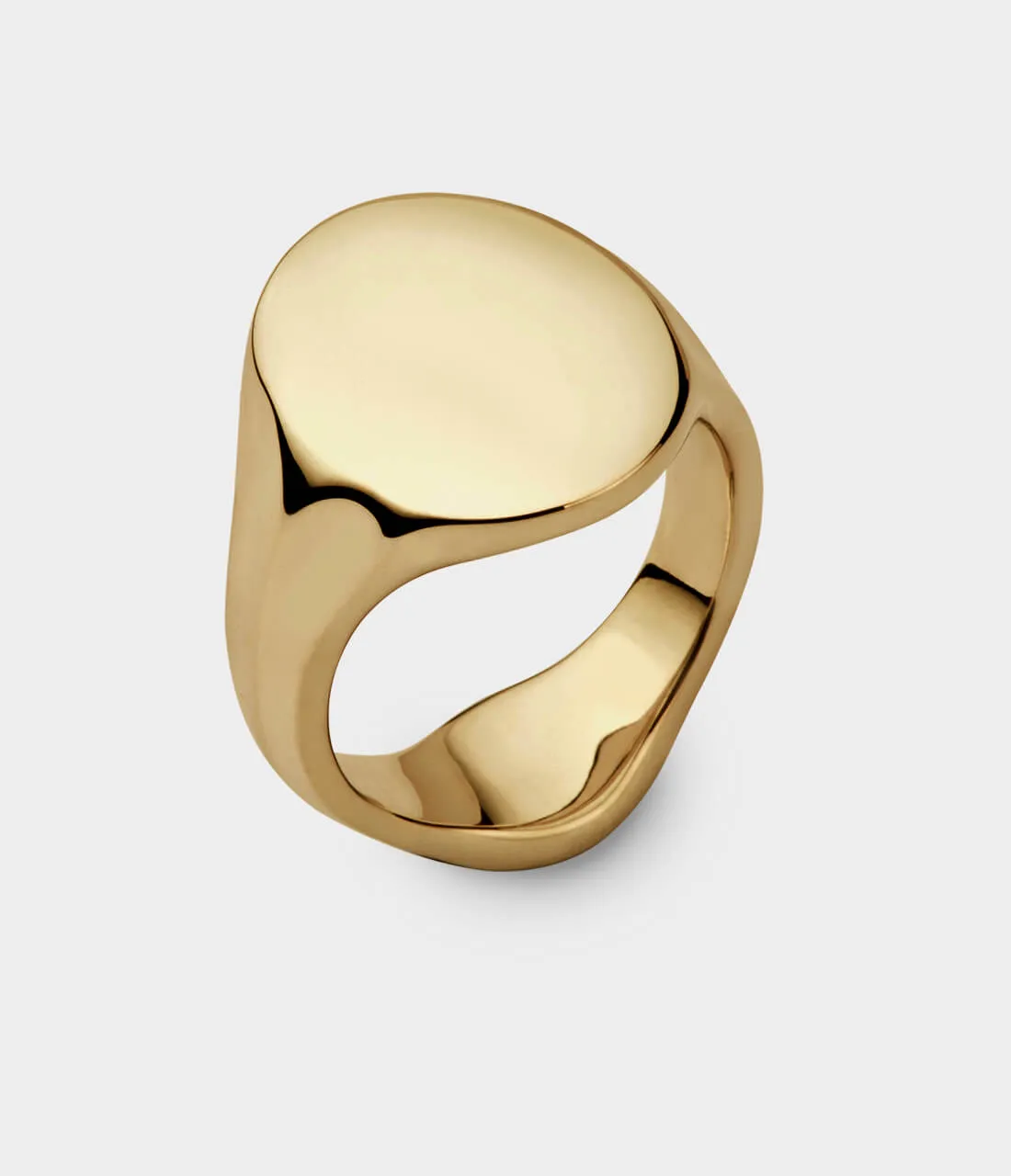Oval Men's Signet Ring