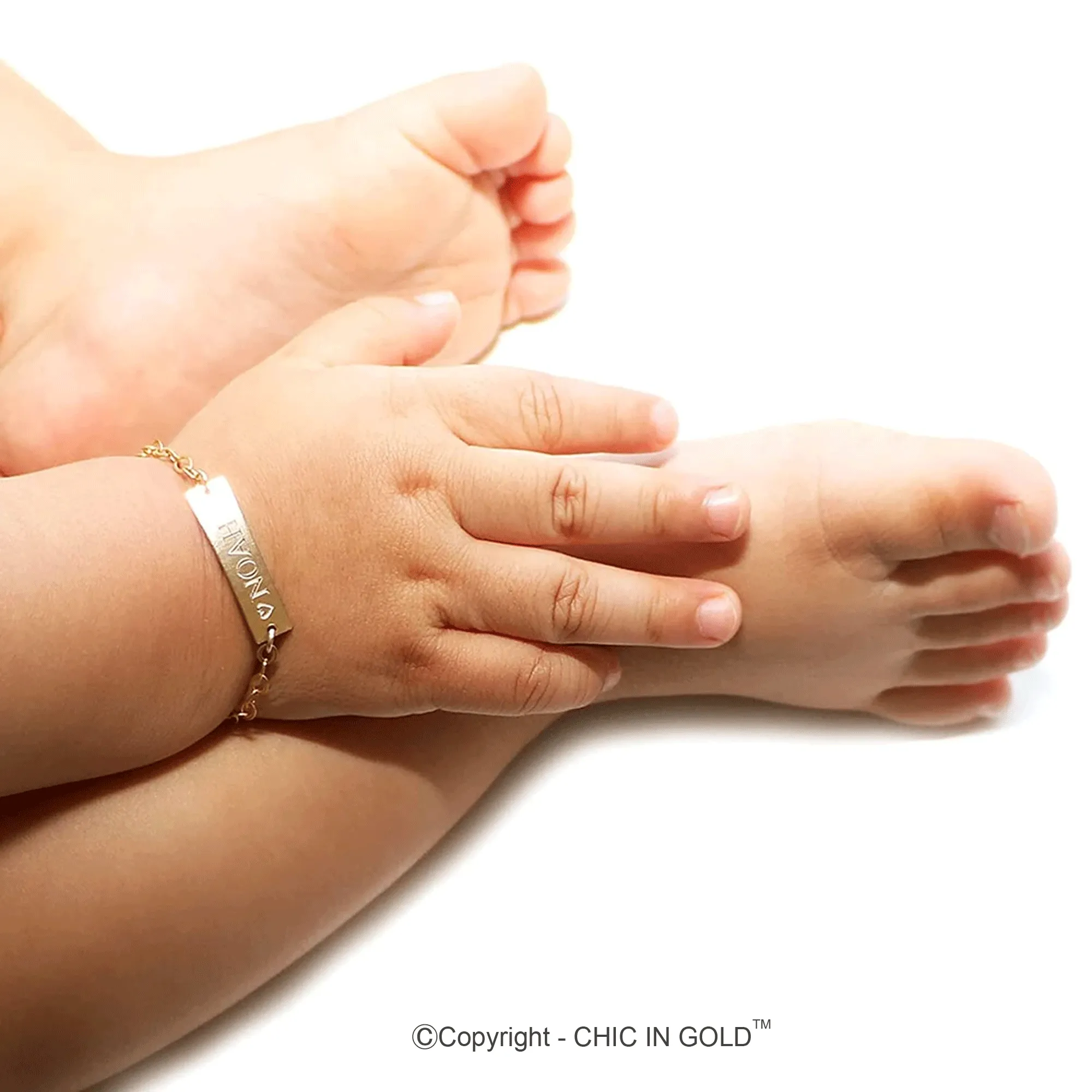 Personalized Baby Adjustable Bracelet - CG374B1X.25. Starts at