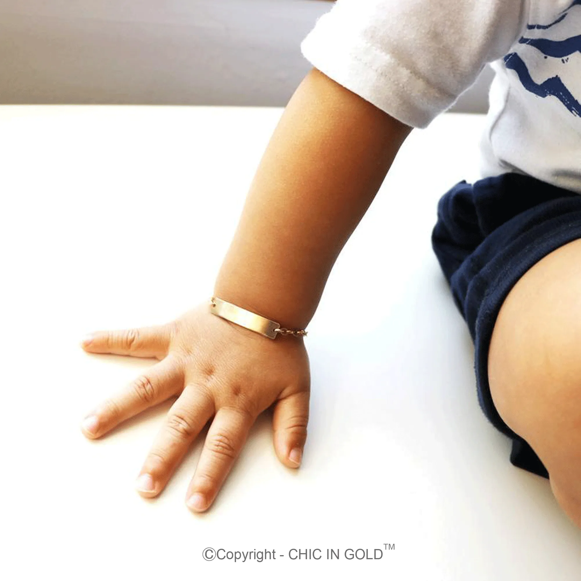 Personalized Baby Adjustable Bracelet - CG374B1X.25. Starts at