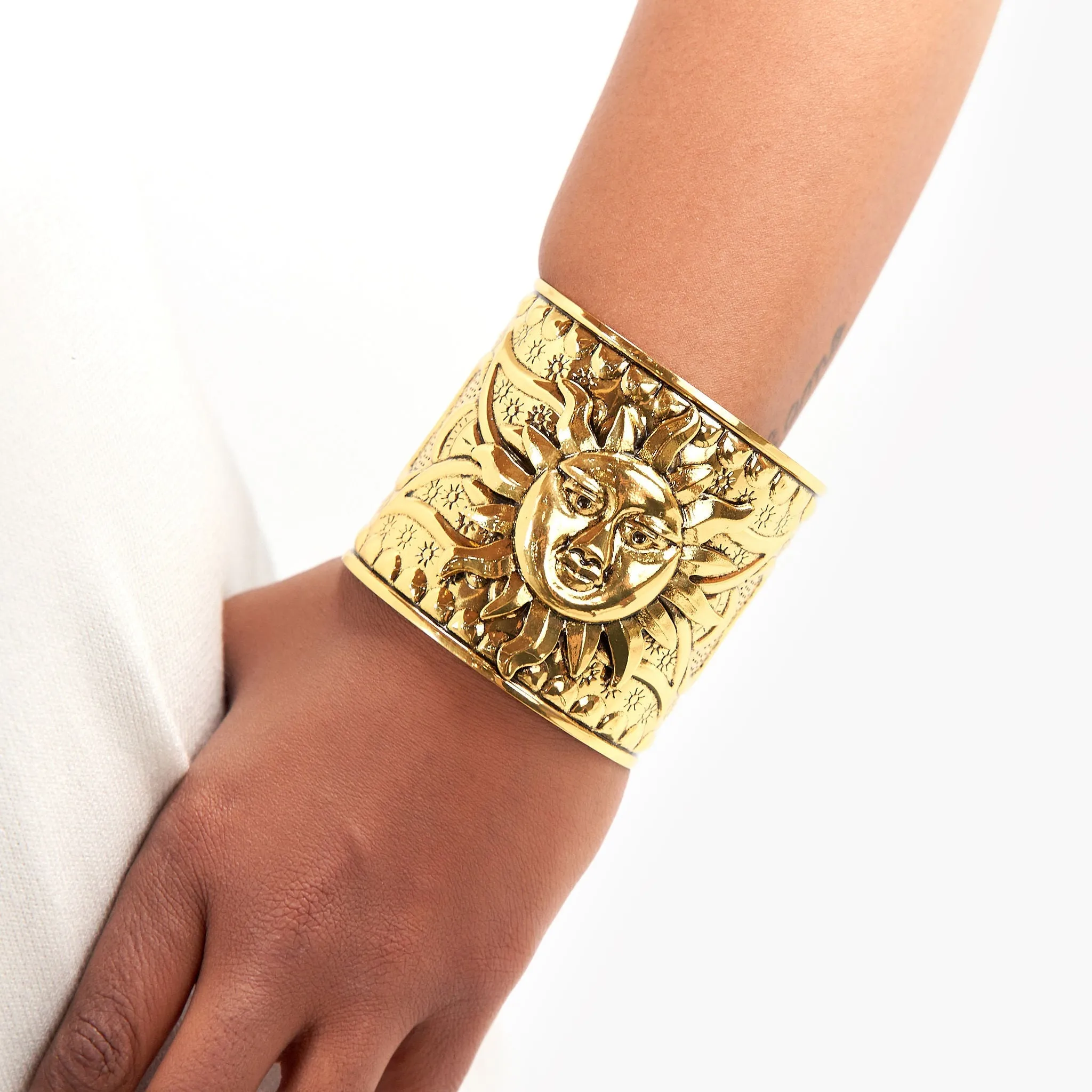 Sol Brass Cuff