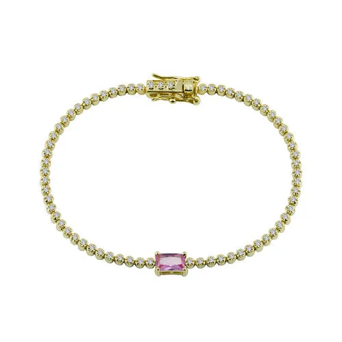 THE COLORED STONE TENNIS BRACELET