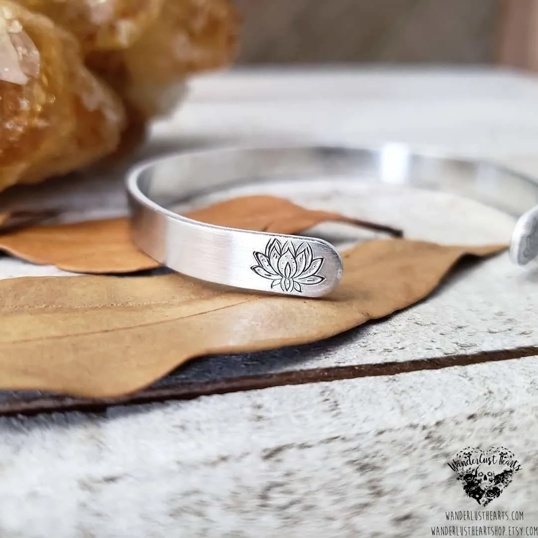 Zen As Fuck stamped cuff bracelet